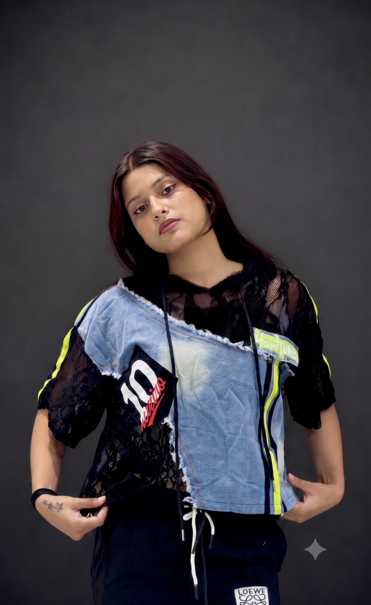 Netted Freestyle Top For Gen Z