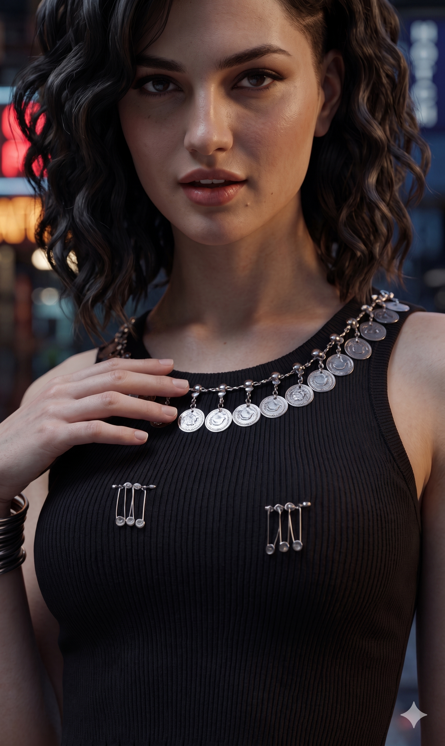 Goth Style Top with Skirt for Genz